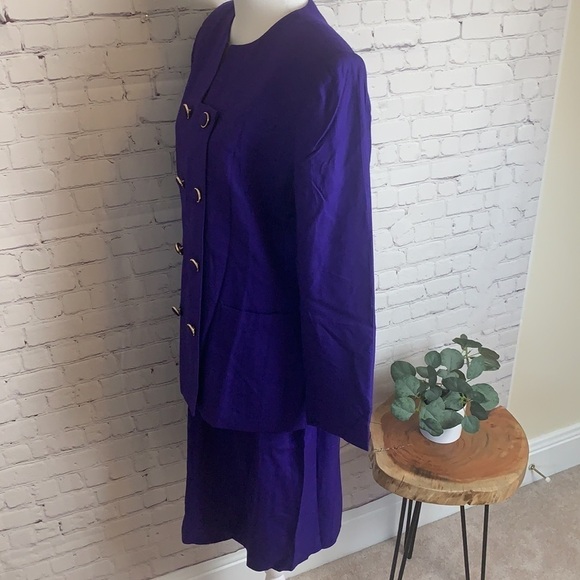 Vintage KASPER Double Breasted Blazer and Skirt Set - Picture 7 of 16